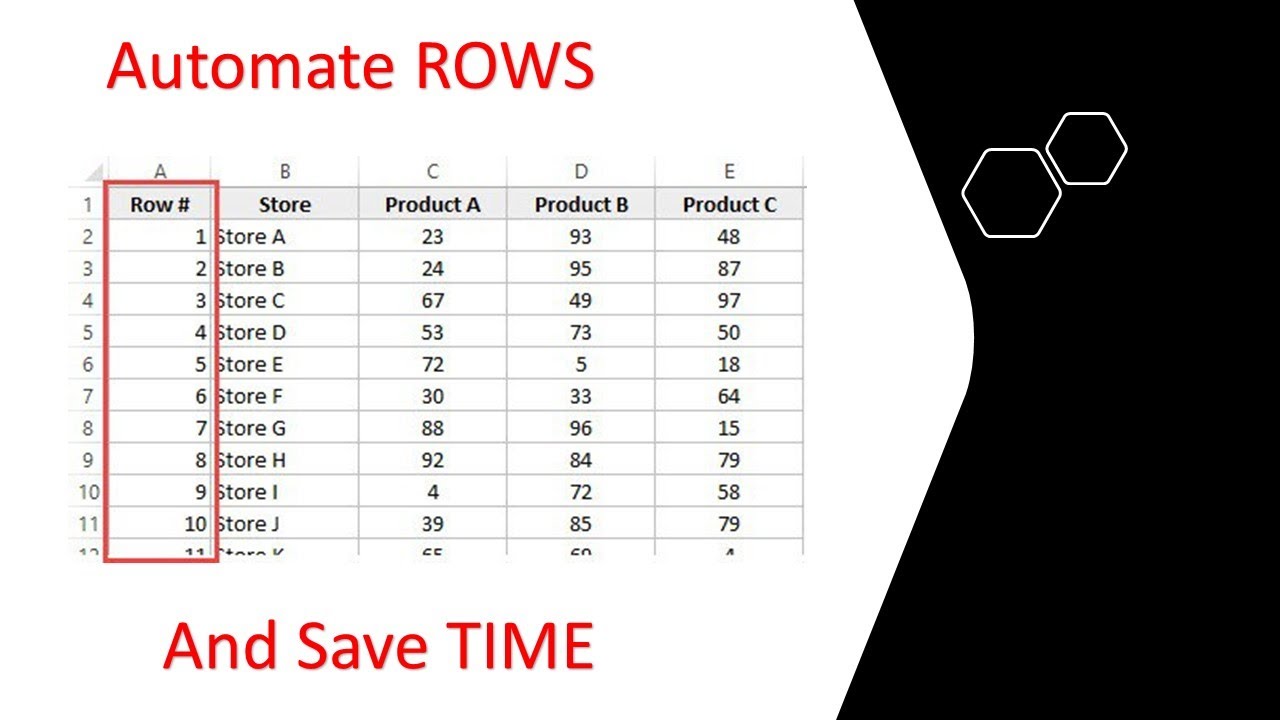 How to Automate Row numbers in Excel? - YouTube