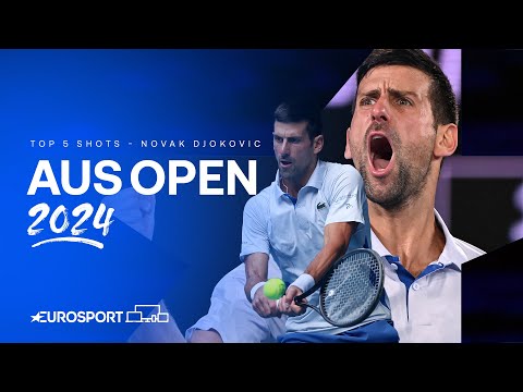 Novak Djokovic&#039;s Top 5 OUTRAGEOUS Shots 😍 | Australian Open 2024 🇦🇺