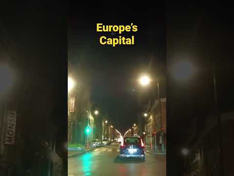Driving at night in the capital city of Europe ( full video in the first comment) ⬇️