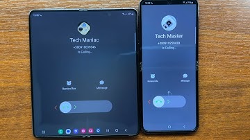Samsung Galaxy Z Fold 5 vs Z Flip 5 Right Dialer App Incoming & Outgoing Calls Folded & Unfolded
