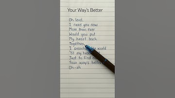 Thumbnail of Your Way’s Better ~ Forrest Frank song (lyrics) #lyrics #song #forrestfrank #yourwaysbetter #viral