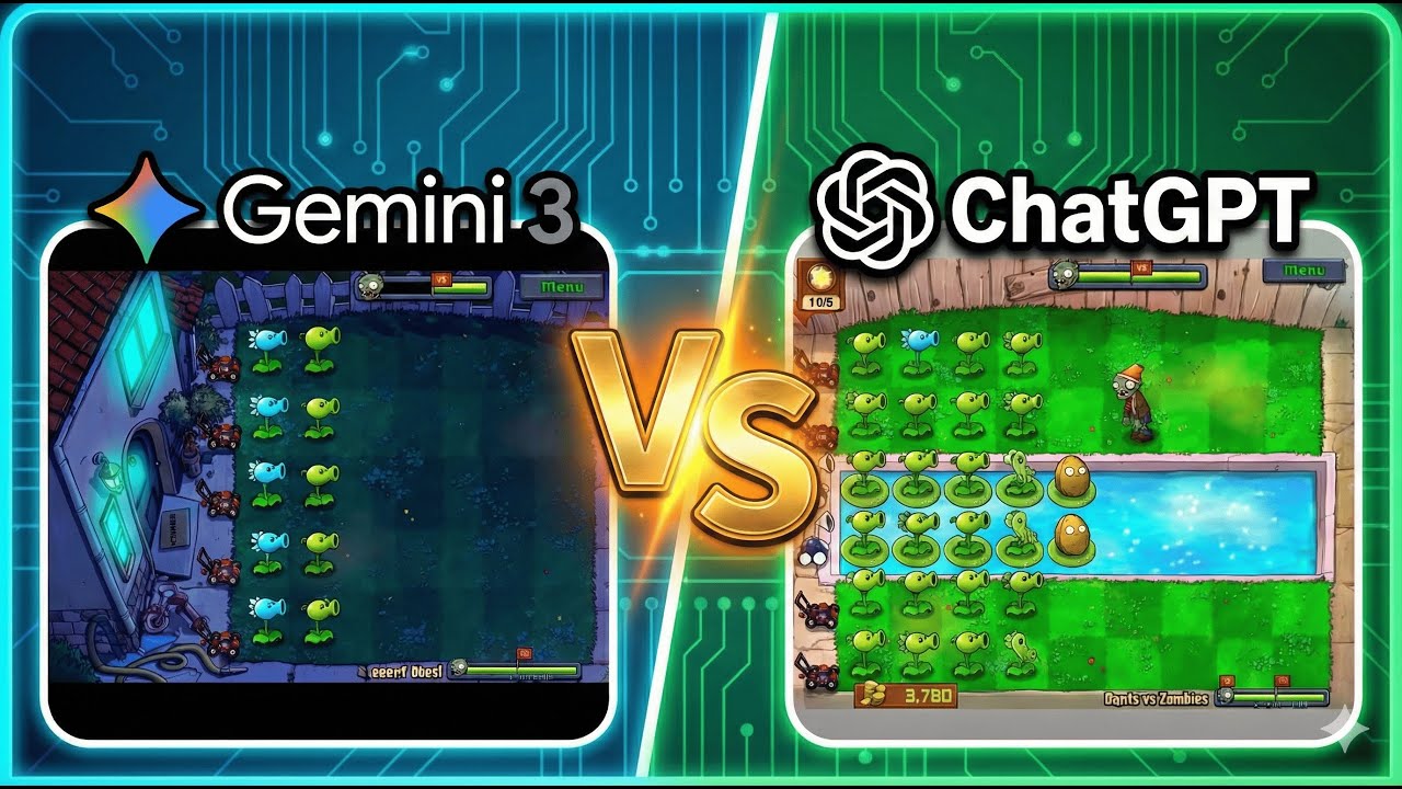 ChatGPT vs Gemini 3: The Ultimate AI Game Development Showdown (Hindi ...