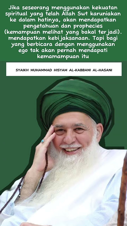 Kalam. SYAIKH  MUHAMMAD  HISYAM  AL-KABBANI  AL-HASANI #shorts #shalawat