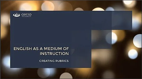 EMI Creating Rubrics #1