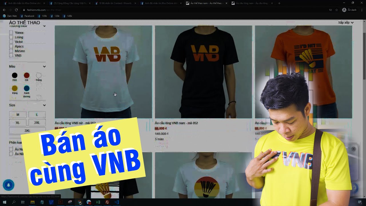 quần áo đẹp 2022 Update Bán quần áo cầu lông đẹp cùng FASHIONVNB.COM | Tuyển CTV và Đại lý bán áo thun
