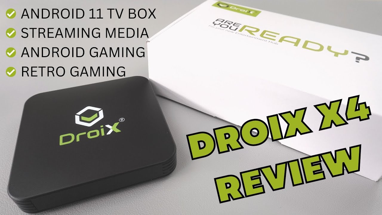 DroiX X4 Android TV box review with discount – Android 11 IPTV media streaming and retro gaming box