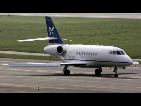 Grundfos - Air Alsie Dassault Falcon 2000 am Flughafen DÃ¼sseldorf (DUS/EDDL)! Grundfos - Air Alsie Dassault Falcon 2000 at Dusseldorf International Airport (DUS/EDDL)!