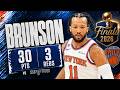 Jalen Brunson 30 pts 3 rebs vs Spurs 2026 Finals G1