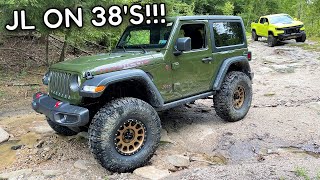 PUTTING A 2' Lift and 38's On Our 2021 JL Wrangler!!! *ROCK CLIMB TEST*