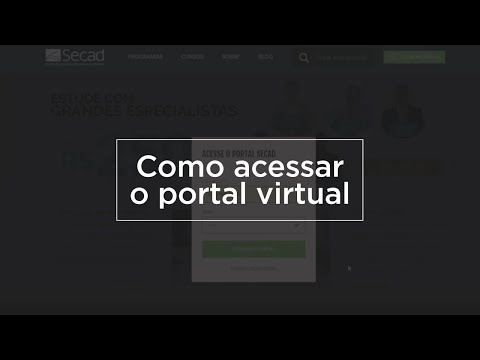 Como acessar o Portal Virtual Secad