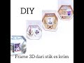 DIY | Cara membuat Frame 3D dari stik es krim | Pop up frame 3D | Kado Aesthetic