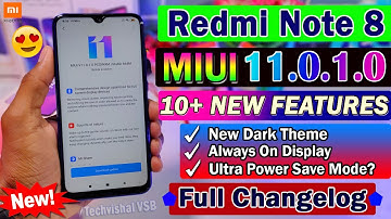 Redmi Note 8 MIUI 11.0.1.0 Stable Update Full Changelog | 10+ New Features | MIUI 11 Redmi Note 8