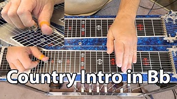 Country Intro in Bb | Pedal Steel Guitar Lesson