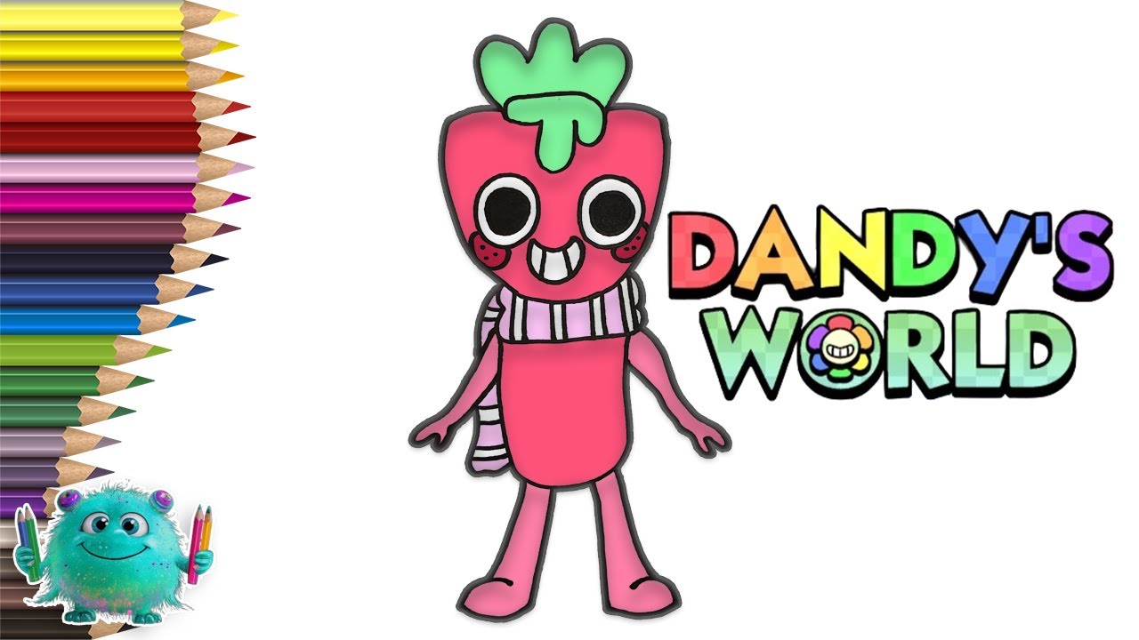 Sprout Çizimi How to Draw Dandy's World - YouTube