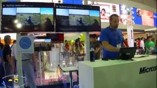Computex 2012- Windows 8 Tablet Demo on Two LED HDTVs full Video