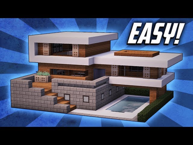 Minecraft: How To Build A Large Modern House Tutorial (#19) - Youtube