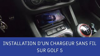 INSTALLATION D'UN CHARGEUR A INDUCTION (SANS-FIL) SUR GOLF 5 ! by LeGolfiste 31,119 views 3 years ago 6 minutes, 29 seconds