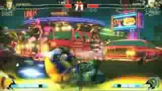 Street Fighter IV 4 Gameplay - Guile vs Rufus