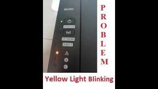 yellow light blinking problem in canon inkjet printer how to solve