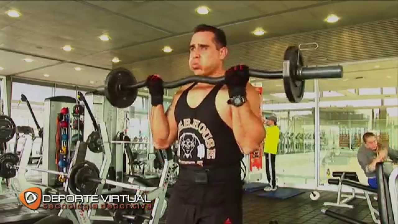 Curl Biceps con Barra EZ virtual dj