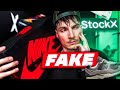 Je reois une fake sneakers de chez stockx 