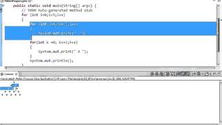 Object Oriented Programming Java in Tamil - Pattern program 2