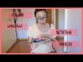Italian language Dictation exercise (ADVANCED level)