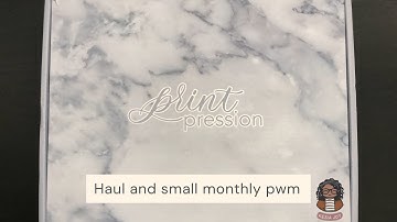 PrintPression Unboxing & Monthly PWM