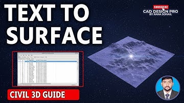 How to Create a Surface from Text Elevation in Civil 3D | Step-by-Step Tutorial #cadtips #education