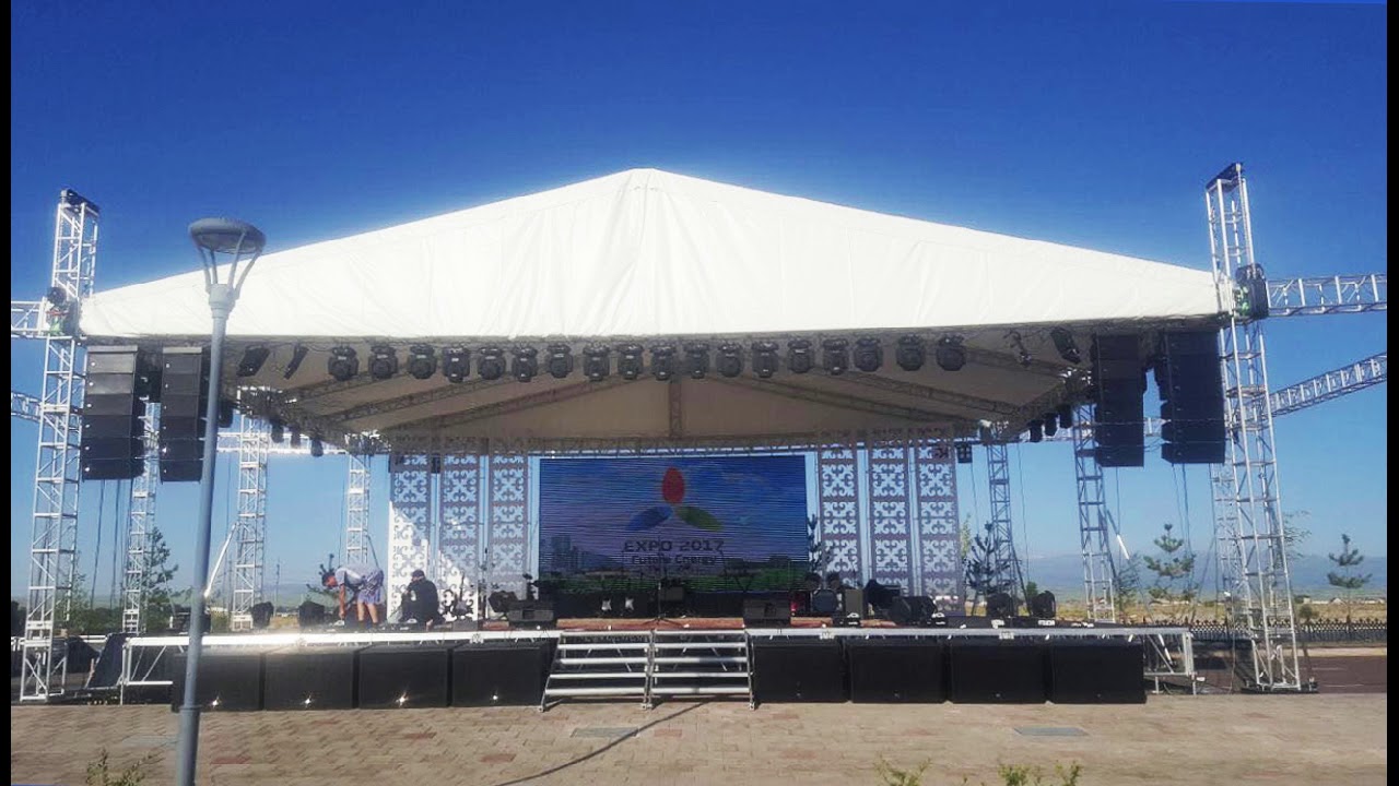 Aluminum Outdoor Stage Truss Test & Installation - Shinestage Project Show