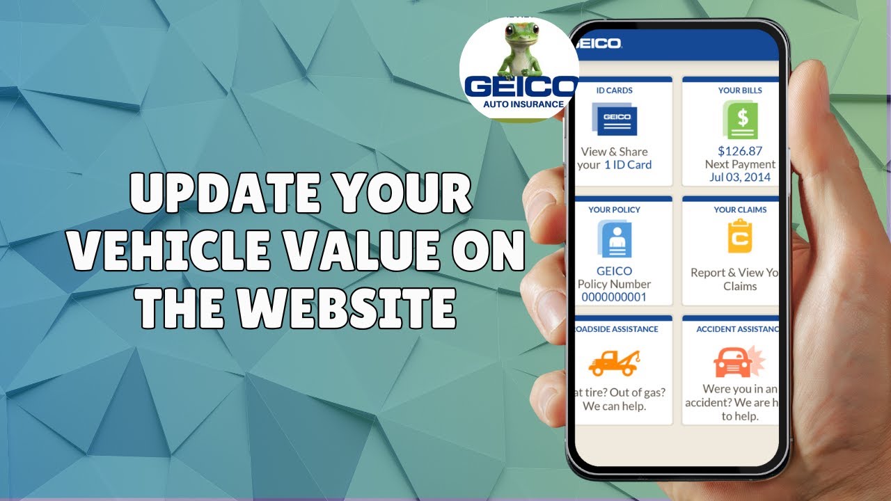 HOW TO UPDATE YOUR VEHICLE VALUE ON GEICO WEBSITE IN 2025