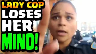 LADY COP LOSES HER MIND - 1st AMENDMENT AUDIT - Cop Watch