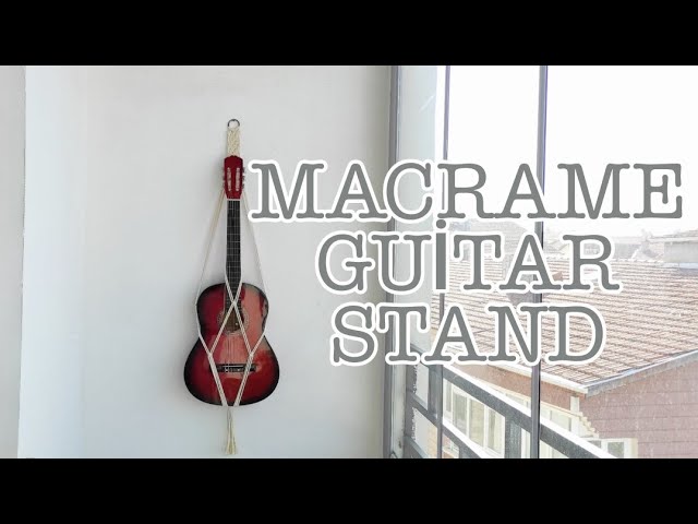 DIY macramé - Support mural guitare - CulturaCréas