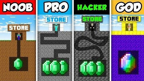 Minecraft NOOB vs. PRO vs. HACKER vs GOD : STORE ROBBERY MAZE CHALLENGE in Minecraft! (Animation)
