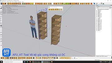 Không cần DC, Chưa đến 5 phút Vẽ xong kệ góc cong, Liên kết Dogbone của AFU_HT