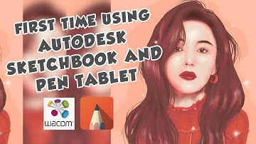 FIRST TIME USING AUTODESK SKETCHBOOK AND PEN TABLET | VEXEL ART | SPEED ART