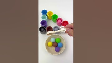 Color Sorting ASMR Reverse #asmr #colorsorter #toy