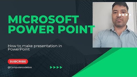MS PowerPoint Hindi Tutorial for Beginners - How to create Presentation in Power point|| powerpoint