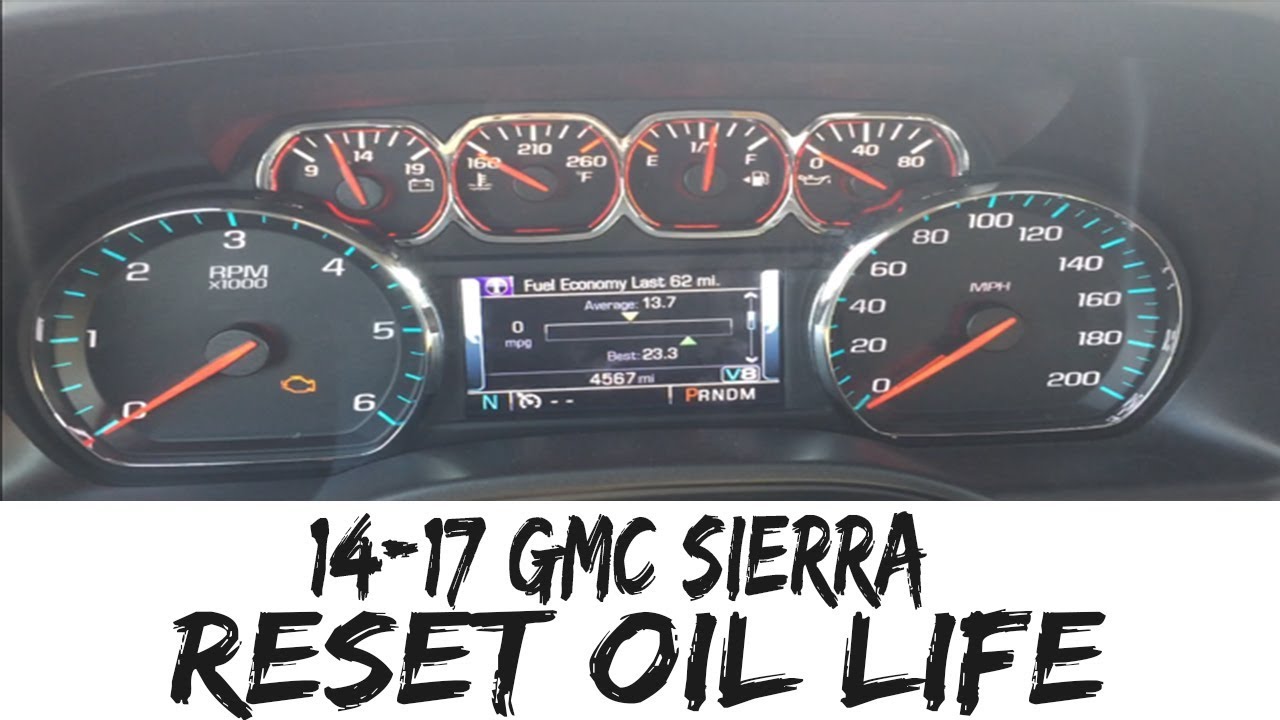 2014 gmc sierra all terrain oil change