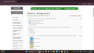 Week-5(Answers) 2024- NPTEL -Privacy and Security in Online Social Media