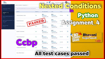 Assignment-4 in ccbp||nested conditions in python||Nxtwave||assignments..