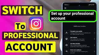 How to Convert instagram account into Professional Account - 2025