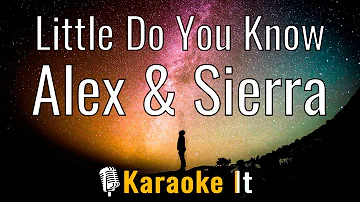Little Do You Know - Alex & Sierra (Lyrics) 4K