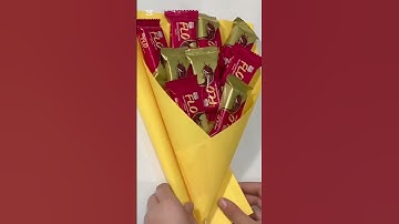 chocolate bouquet tutorial #artandcraft #views #craft #bouquet #chocolate #viralvideo