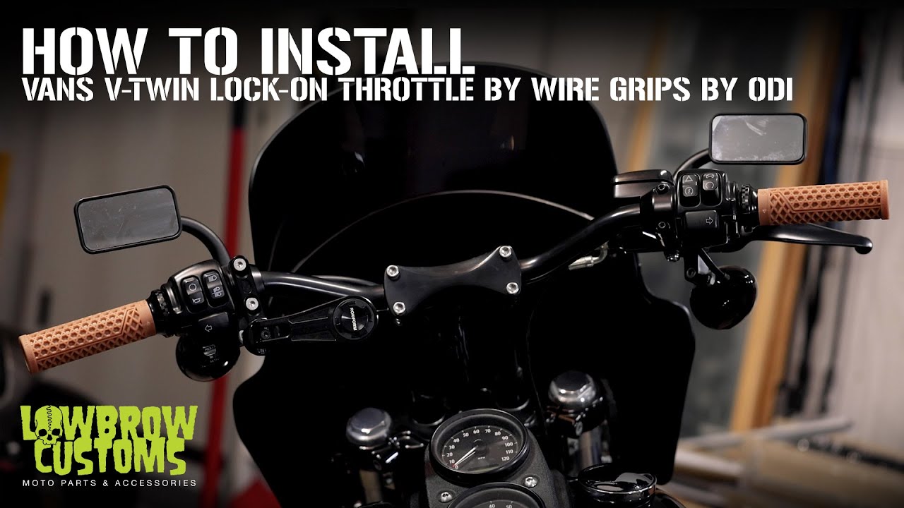How To Install Vans VTwin LockOn Throttle by Wire Grips by ODI On A