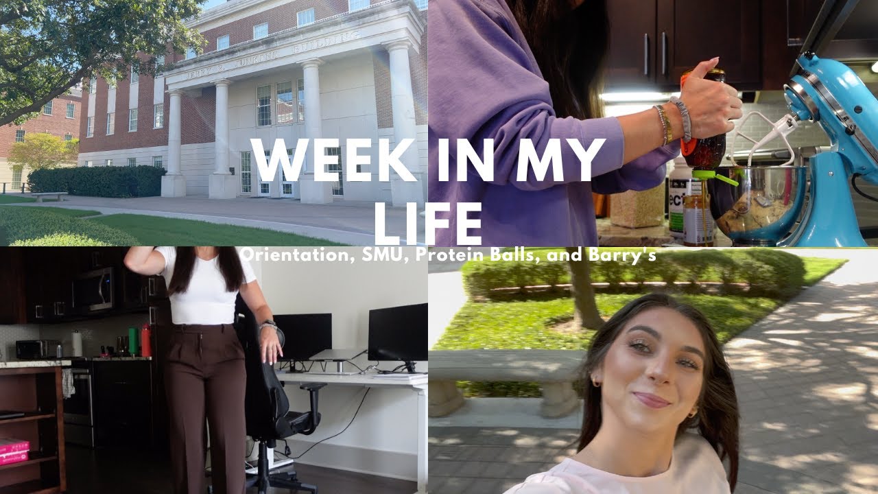 Week In My Life VLOG: Orientation, SMU, Protein balls, and Barry's