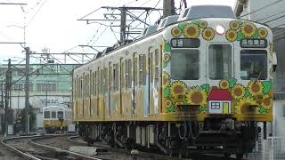 仏生山駅を発車した1200形