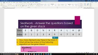 Data Structure - Chapter(3-4-5 and 6 intro)