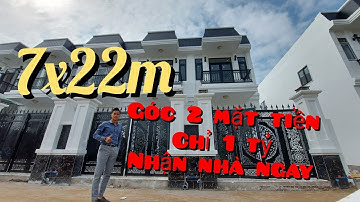 Nhà đất Sài Gòn - Bán nhà Bình Chánh - Căn góc 2 mặt tiền 7x22m cực đep, cực rộng, kiến trúc Pháp.