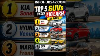 Top SUVs Under ₹10 Lakh in India 2025 | Budget SUVs 🔥
